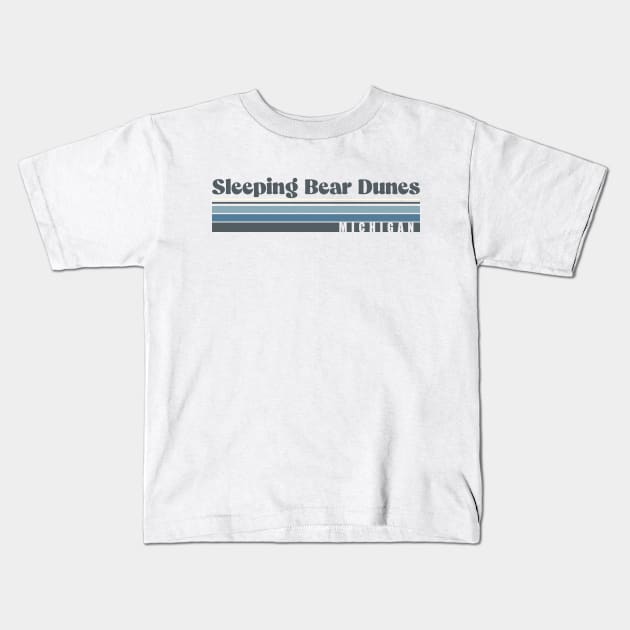 Sleeping Bear Dunes Kids T-Shirt by Drafted Offroad